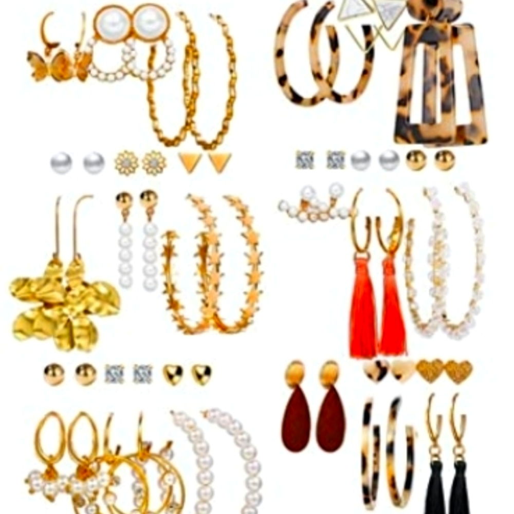 36 Pairs of Assorted Earings